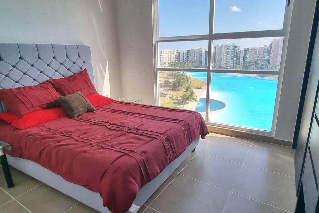 Departamento Con Laguna Artificial Cancún Exterior foto