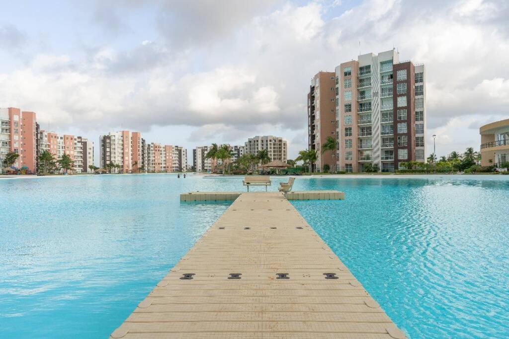Departamento Con Laguna Artificial Cancún Exterior foto